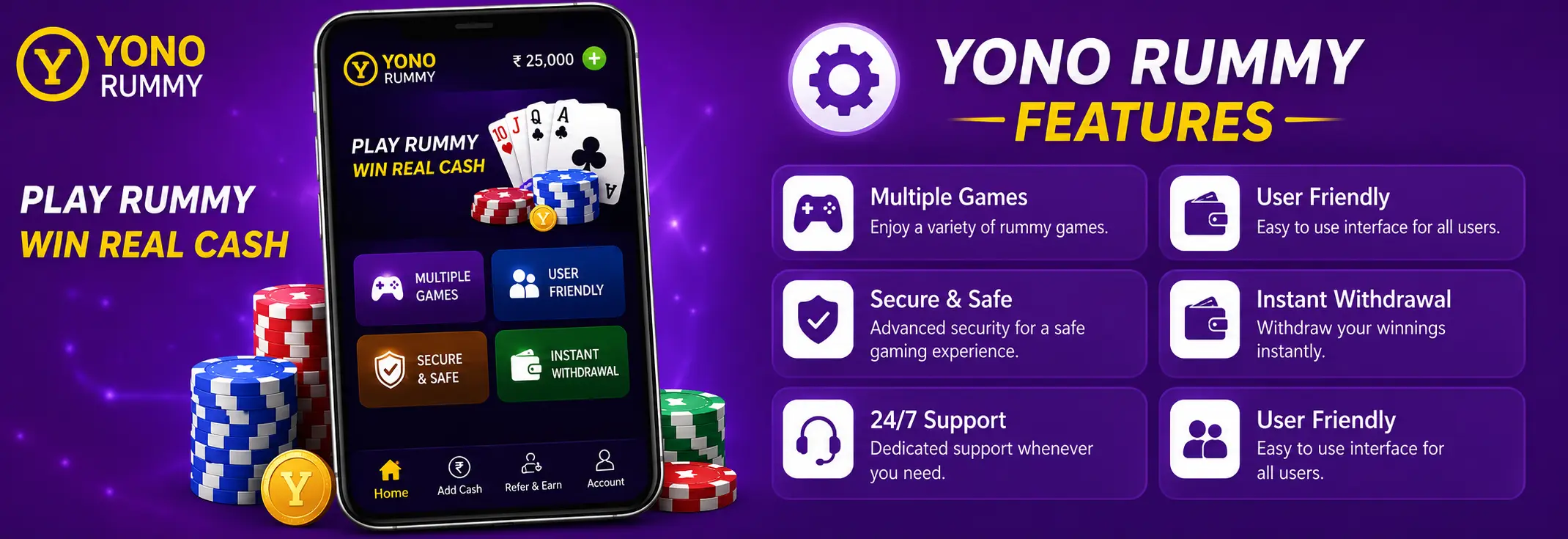 Yono Rummy Features 